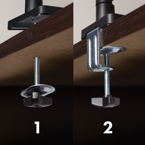 MACLEAN UCHWYT NA MONITOR, SPRĘŻYNA GAZOWA, 17"-32", 2-10KG, BLACK MC-133