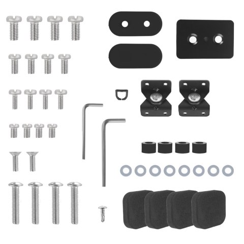 MACLEAN UNIWERSALNY STOJAK DO TV NA SZAFKĘ RTV PODSTAWKA, MAX. 40KG, MAX. VESA 600X400, DLA TV 32-75" MC-386