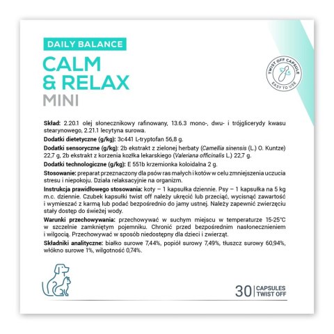 VetExpert Calm&Relax Mini 30 Kapsułek