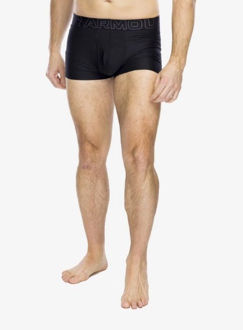 Bokserki termoaktywne Under Armour Performance Tech 3 in 3-Pack Boxerjock - black/black/castlerock