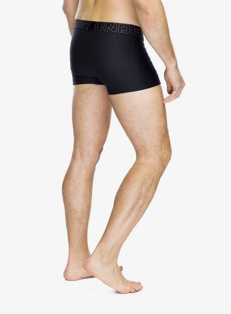 Bokserki termoaktywne Under Armour Performance Tech 3 in 3-Pack Boxerjock - black/black/castlerock