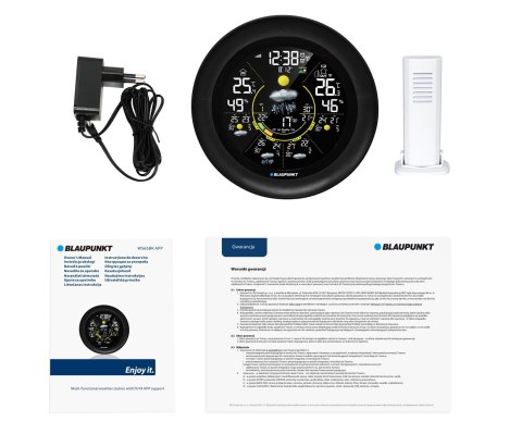 Stacja pogodowa BLAUPUNKT WS65BK APP, czarny