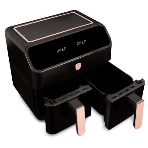 Air Fryer Frytkownica beztłuszczowa z podwójnym koszem 4L+4L BerlingerHaus BH-9659 Black Rose
