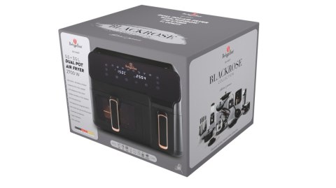Air Fryer Frytkownica z podwójnym koszem 5,5l+3,5l BerlingerHaus Black Rose BH-9467