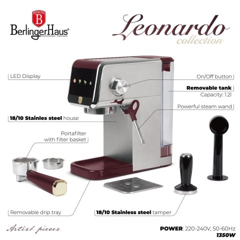 Ekspres kolbowy BerlingerHaus Leonardo Collection BH-9623