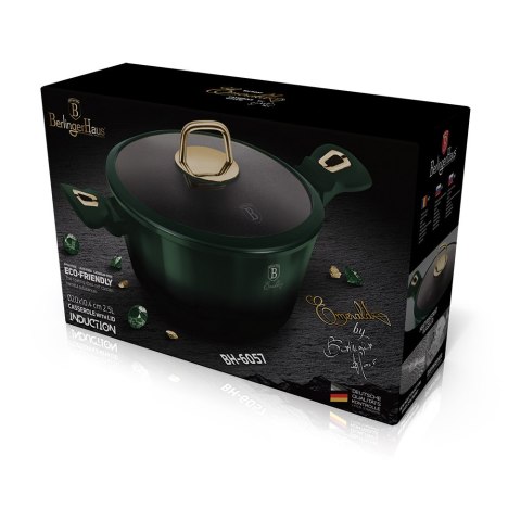 Garnek 2,4L z pokrywką 20cm Berlinger Haus BH-6057 Emerald