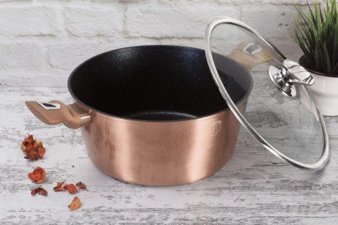 Garnek 6L z pokrywką 28cm BerlingerHaus BH-1516 Rose Gold