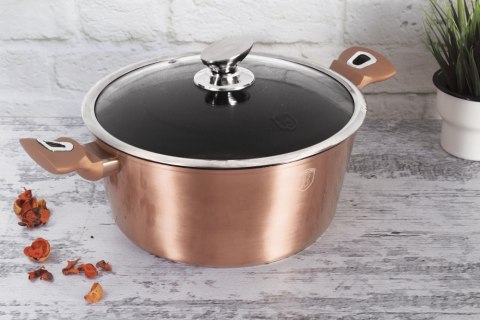 Garnek 6L z pokrywką 28cm BerlingerHaus BH-1516 Rose Gold