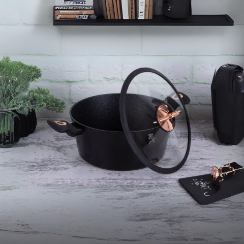 Garnek 6L z pokrywką 28cm BerlingerHaus BH-1931 Black Rose