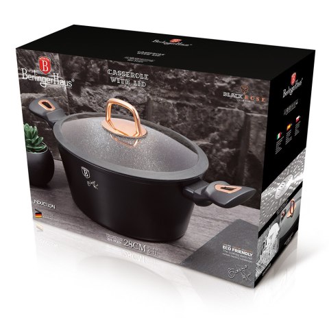 Garnek 6L z pokrywką 28cm BerlingerHaus BH-1931 Black Rose