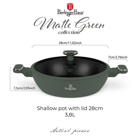 Garnek Płytki BerlingerHaus Matte Green BH-8199