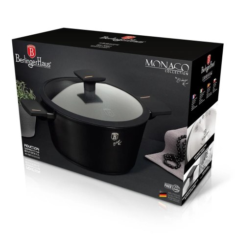 Garnek Tytanowy 24cm BerlingerHaus BH-7087 Monaco / Black Rose Collection