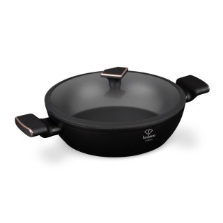 Garnek niski z pokrywką 28 cm Fashion TV FTV-0035 Matte Black- Rose Gold