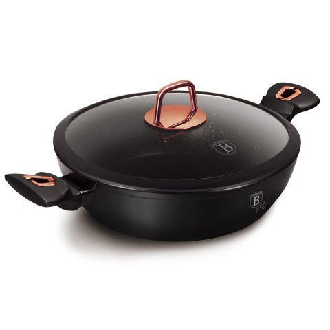 Garnek niski z pokrywką 28cm BerlingerHaus BH-1640 Black Rose