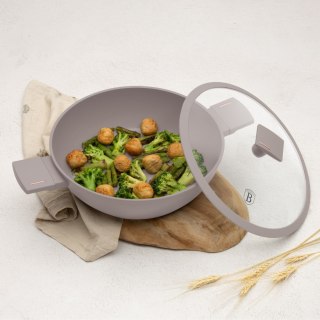 Garnek płytki 3,8 L z pokrywką 28cm BerlingerHaus Taupe BH-8098