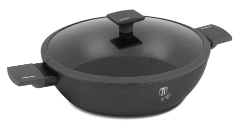 Garnek płytki 3,8l z pokrywką BerlingerHaus Antracit BH-8129
