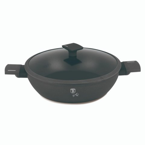 Garnek płytki 3,8l z pokrywką BerlingerHaus Antracit BH-8129
