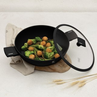 Garnek płytki 30cm 4,5l z pokrywką BerlingerHaus Matte Black BH-8186