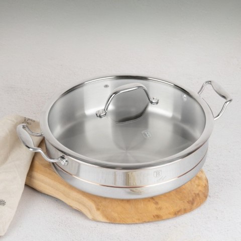 Garnek płytki z pokrywką 28cm Copper Touch Collection BerlingerHaus BH-8817