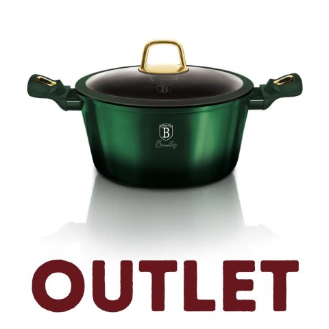 Garnek z pokrywką 20 cm tytanowa powłoka BerlingerHaus BH-6057 Emerald | OUTLET