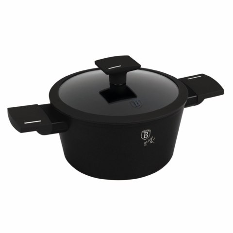 Garnek z pokrywką 20cm | BerlingerHaus BH-8187 Matte Black