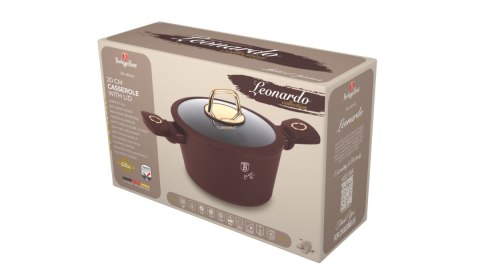 Garnek z pokrywką 20cm BerlingerHaus Leonardo BH-8040