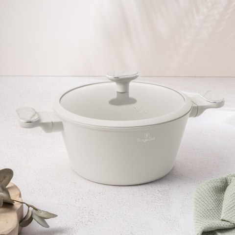 Garnek z pokrywką 24 cm BerlingerHaus Sahara Marble BH-8396