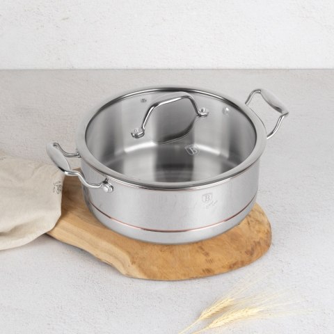 Garnek z pokrywką 24 cm Copper Touch Collection BerlingerHaus BH-8815