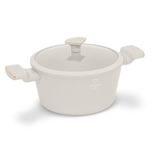 Garnek z pokrywką 24 cm FashionTV FTV-0069 Matte Cream Gold Collection