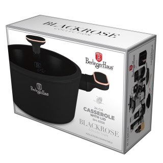 Garnek z pokrywką 24cm BerlingerHaus BH- 8358 | Black Rose Collection