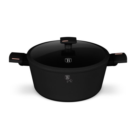 Garnek z pokrywką 28 cm BerlingerHaus BH-8262 Monaco / Black Rose Collection