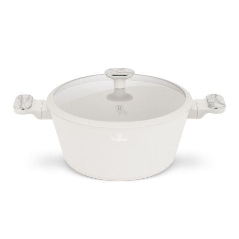 Garnek z pokrywką 28 cm BerlingerHaus BH-8397 Sahara Marble Collection