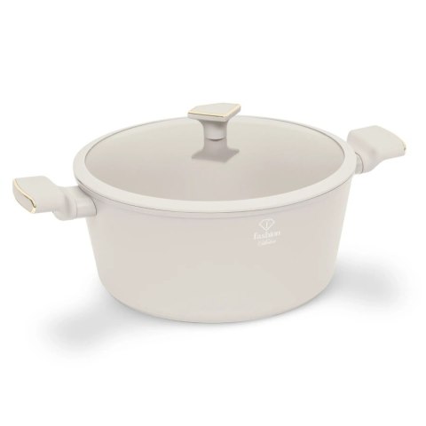Garnek z pokrywką 30 cm FashionTV FTV-0071 Matte Cream Gold Collection