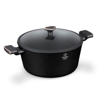 Garnek z pokrywką 30cm Fashion TV FTV-0040 Matte Black- Rose Gold