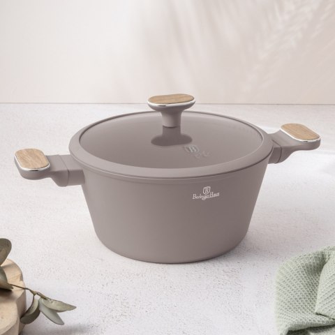 Garnek z pokrywką Ø24 cm - BerlingerHaus BH-8339 Taupe Nordic
