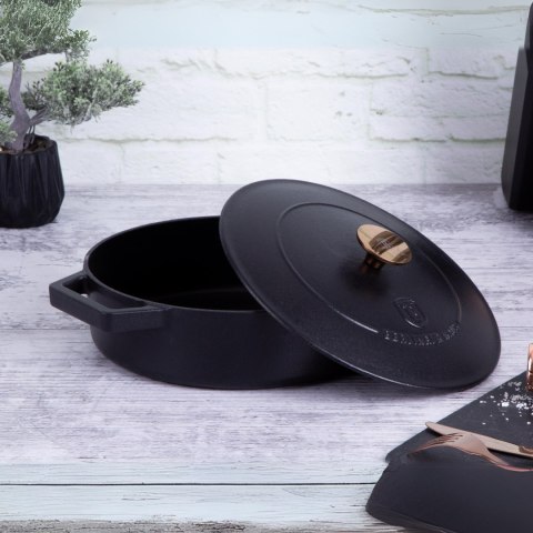 Garnek żeliwny 2,57L z pokrywką 24cm Berlinger Haus BH-6493