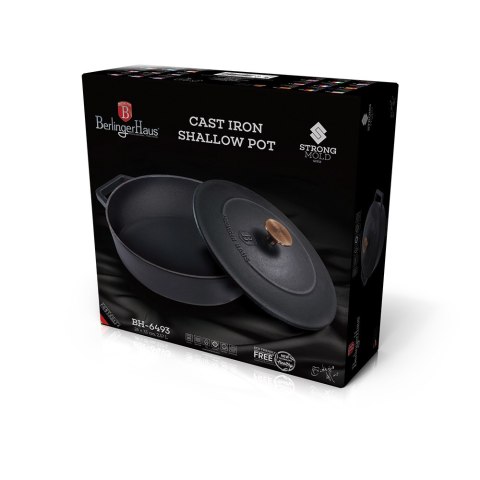Garnek żeliwny 2,57L z pokrywką 24cm Berlinger Haus BH-6493