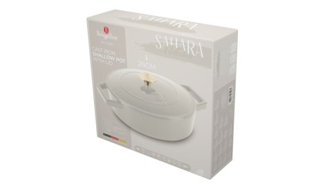 Garnek żeliwny 2,57L z pokrywką 26cm BerlingerHaus Sahara BH-6530
