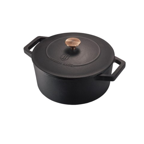 Garnek żeliwny 2.7L z pokrywką 20cm BerlingerHaus BH-6491