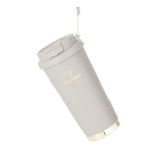 Kubek termiczny 0,5L Fashion TV FTV-0131 Matte Cream Gold Collection