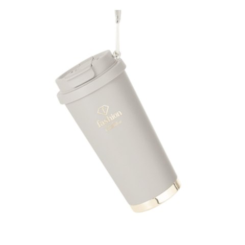 Kubek termiczny 0,5L Fashion TV FTV-0131 Matte Cream Gold Collection