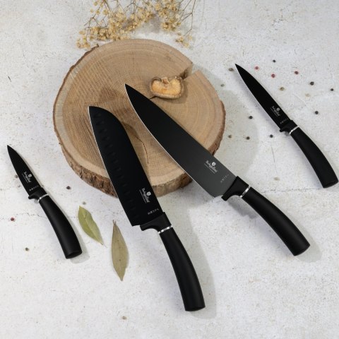 Noże kuchenne | Zestaw 4 noży BerlingerHaus Matte Black Collection BH-2893