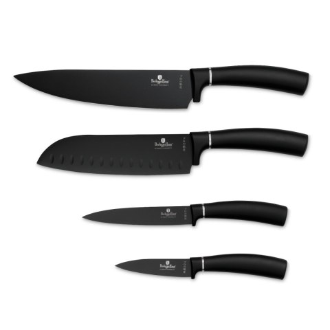 Noże kuchenne | Zestaw 4 noży BerlingerHaus Matte Black Collection BH-2893