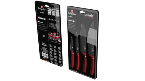 Noże kuchenne | Zestaw noży BerlingerHaus Burgundy 4szt. BH-2887