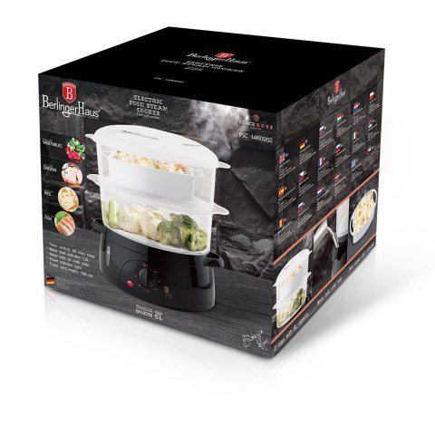 Parowar 800W 2 pojemniki 6L BerlingerHaus BH-9378