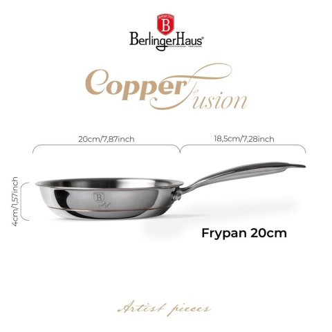 Patelnia 20 cm Copper Touch BerlingerHaus BH-8807