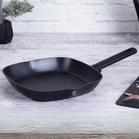 Patelnia 28cm Grillowa Tytanowa BerlingerHaus BH-7092 Monaco / Black Rose Collection