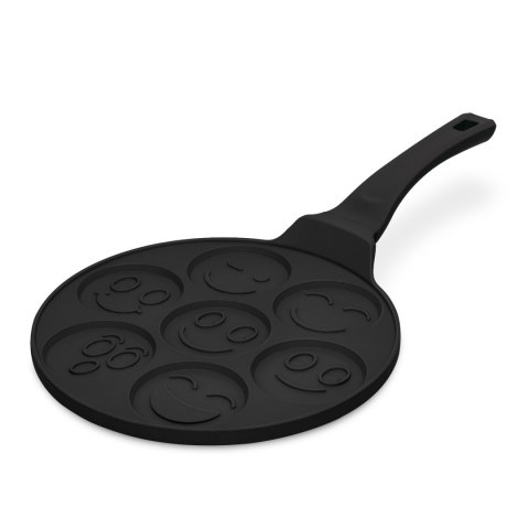Patelnia do naleśników 26cm | Pancakes wzór emoji BerlingerHaus BH-7791 Matte Black Collection