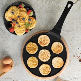 Patelnia do naleśników 26cm | Pancakes wzór zwierzęta BerlingerHaus BH-7799 Matte Black Collection