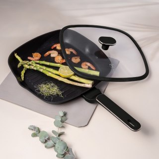 Patelnia grillowa z pokrywką 28 cm BerlingerHaus BH- 8355 | Black Rose Collection